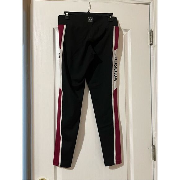 Victoria's Secret PINK black and burgundy ultimate leggings - Picture 2 of 5